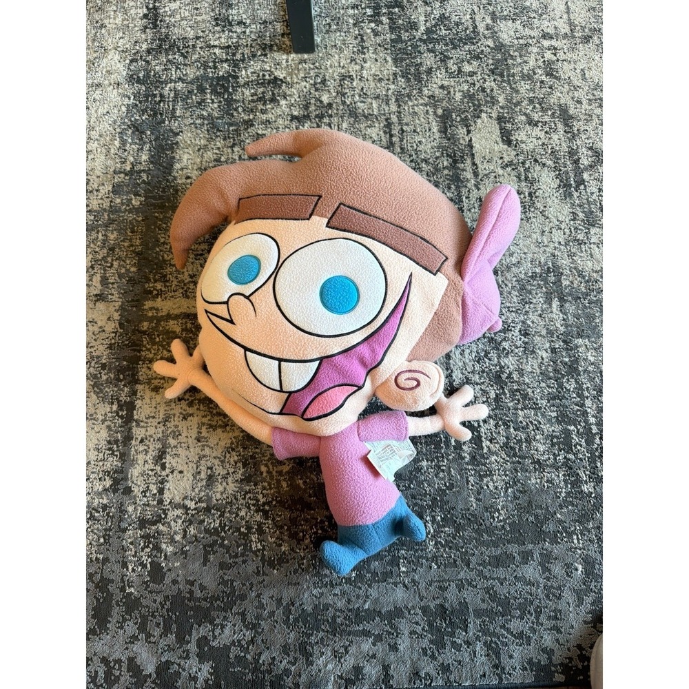 Vintage Fairly Odd Parents Timmy Turner Large Plush Pillow Nickelodeon Rare